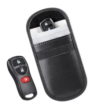 

Phone Car Key Keyless Storage Bags Entry Fob Signal Guard Blocker Black Faraday Bag