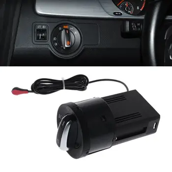 

New 1 Set Auto Car Headlight Chrome Switch Plug For Volkswagen Polo Golf 4 MK4 Passat B5 Polo Vehicle Car Accessories