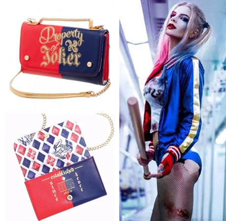 Suicide squad Harry Quinn one-shoulder chain bag Lolita wind magic book restore ancient female role-playing props |
