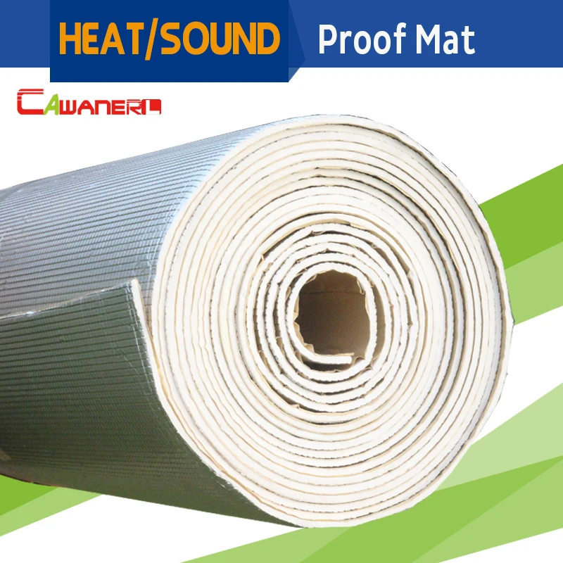 

Cawanerl 1 Roll 6sqm 240" X 40" Car Truck Heat Shield Muffler Sound Proof Deadener Insulation Mat Deadening Noise Control