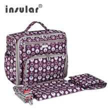 Mom Bags Diaper Bags Insular Baby Bag For Stroller Organizer Tote Diaper Maternity Handbag Nappy Large Capacity Mummy Bag