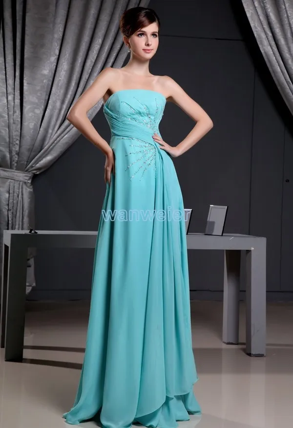 

free shipping 2014 new arrival hot sale best formal custom size/color evening gown chiffon beading luxury evening dress woman