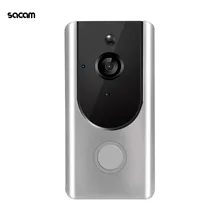 Беспроводной видеодомофон Wifi смарт-видео, дверной звонок 720p HD дверной Звонок камера 166 градусов широкоугольный объектив двухстороннее аудио и ночное управление