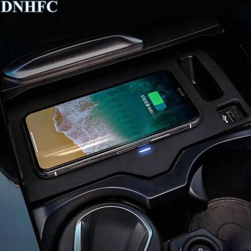 

DNHFC Mobile phone QI wireless charging Pad Module Car Accessories For BMW X4 G02 2018 2019 30i M40i