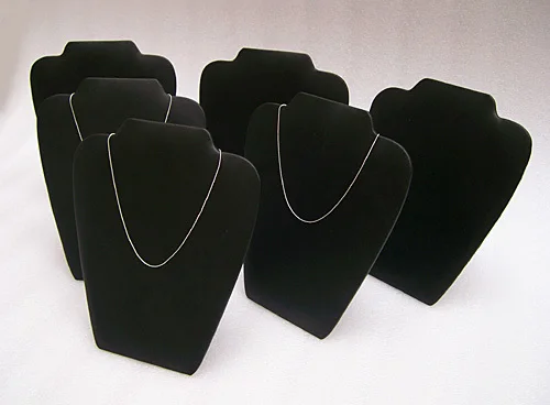 

Necklace Display Medium Necklace Stand in Black Leatherette
