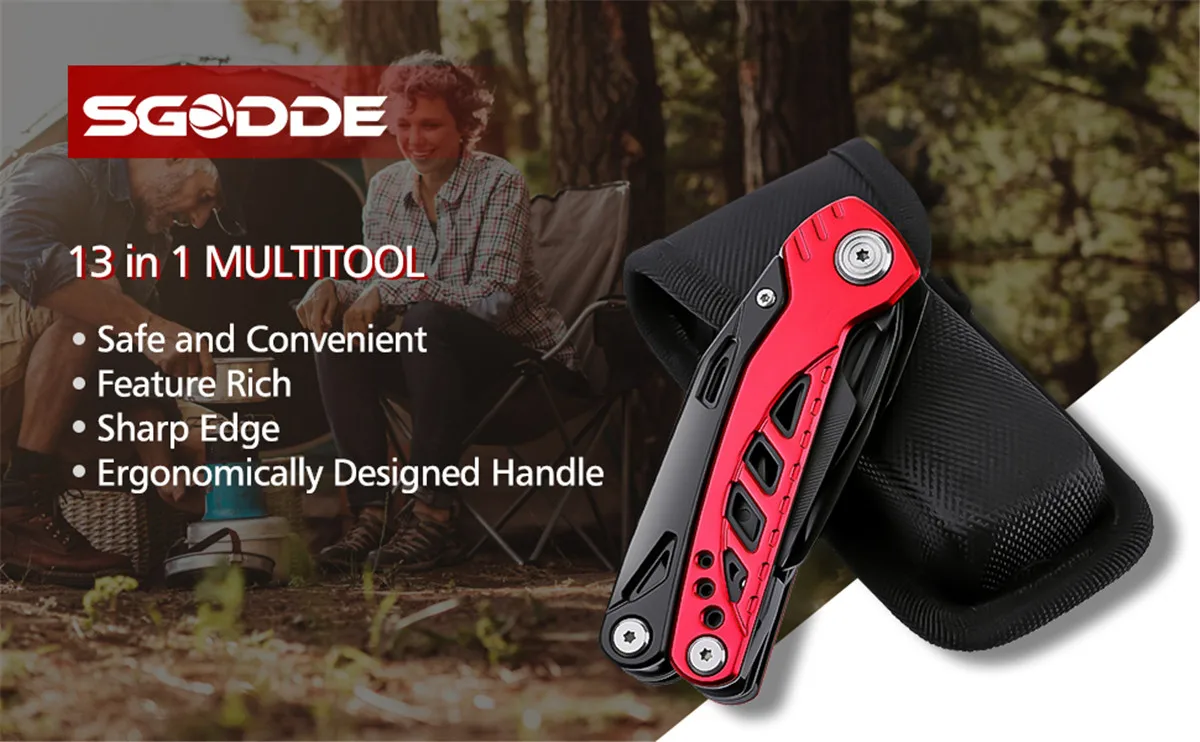 Multitool GHK-LP91 13 em 1 dobrável-faca cozinha