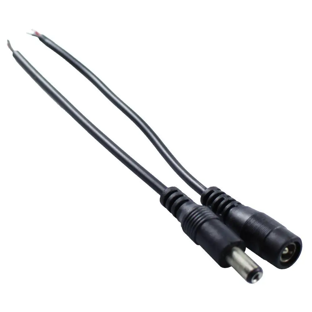 5pcs DC wire male +5pcs Female connector power plug 165mm 5.5mm x 2.1mm for LED Strip Light and Other Low Voltage Applications | Лампы и