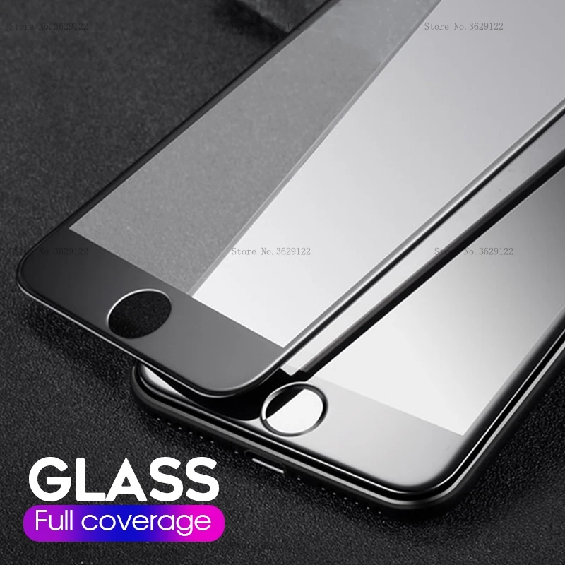 Закаленное стекло 9D для iphone X XS MAX XR Защитное iPhone 7 6s 6 8 Plus защита экрана с