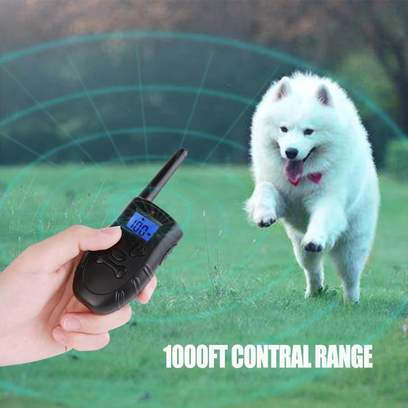 Звуковой сигнал/вибрация/Электрический тренировочный ошейник для кошек и собак, Дистанционный USB противостоящий ошейник для собак с защитой от лай