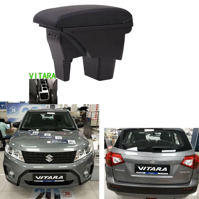 

For Suzuki Vitara Box for Central Armrest Box Content Store with with USB
