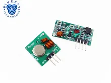 Free Shopping 1Lot= 1 pair (2pcs) 433Mhz RF transmitter and receiver Module link kit /ARM/MCU WL diy 433mhz wireless