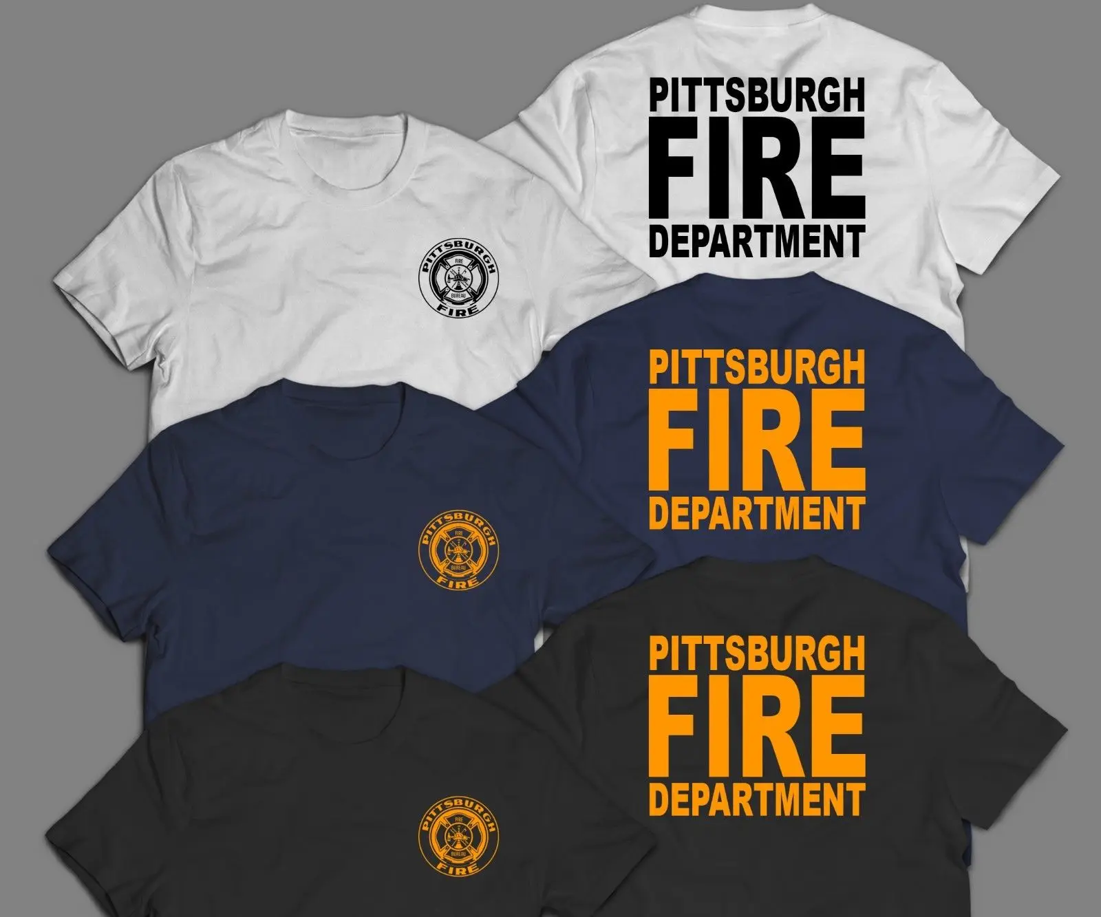 

PITTSBURGH State Departement Rescue Firefighter Logo T Shirt S-3XL