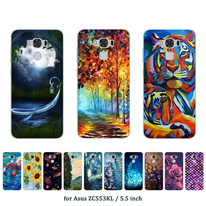 

Case For ASUS Zenfone 3 Max ZC553KL 5.5 Case Silicone Oill Printed Back Cases For ASUS ZC553KL Zenfone 3 Max Cover