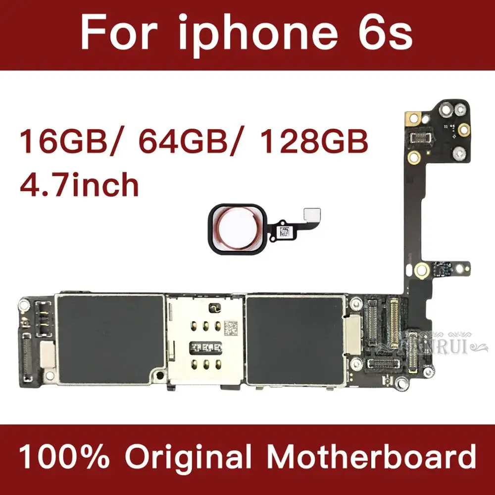 Для iPhone 6s 4 7 дюймов материнская плата разблокированная с Touch ID