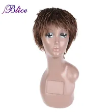 Blice Kanekalon Синтетические прямой парик короткий прямой парик для Для женщин 1" 100 г Kanekalon синтетический парик смешанный Цвет# FT2/30