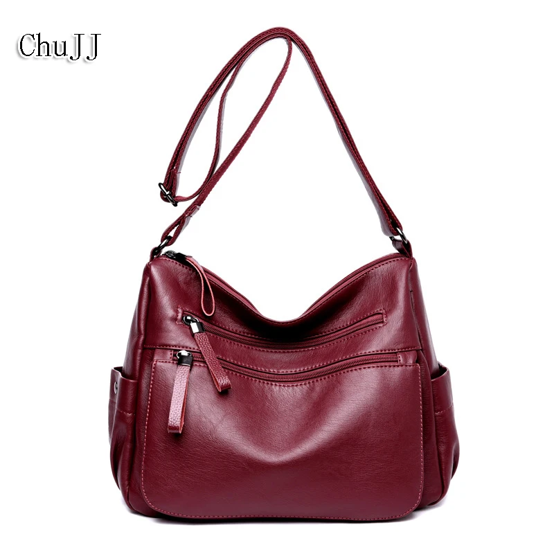 

High Quality Women's Leather Handbags All-match Shoulder CrossBody Bags Messenger Bag Fashion Hobos Women Bags Tote