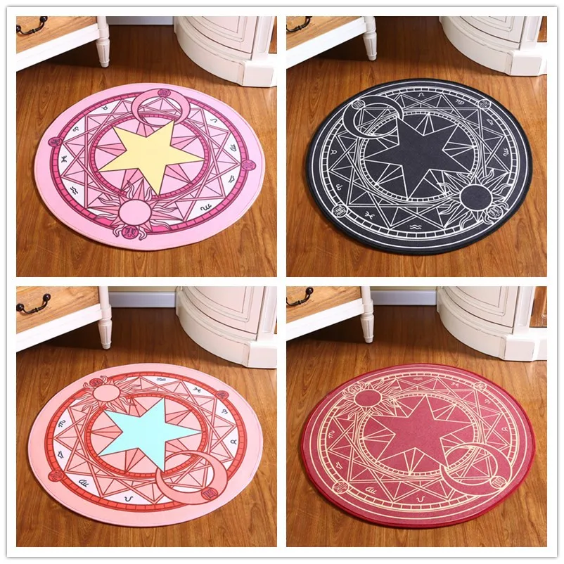 Infant Shining Kids Bedroom Carpet Cartoon Sakura Magic Children Round Play Carpet Computer Chair Hanging Basket Puzzle Mats Infant Shining Kids Bedroom Carpet Cartoon Sakura Magic Children Round Play Carpet Computer Chair Hanging Basket Puzzle Mats