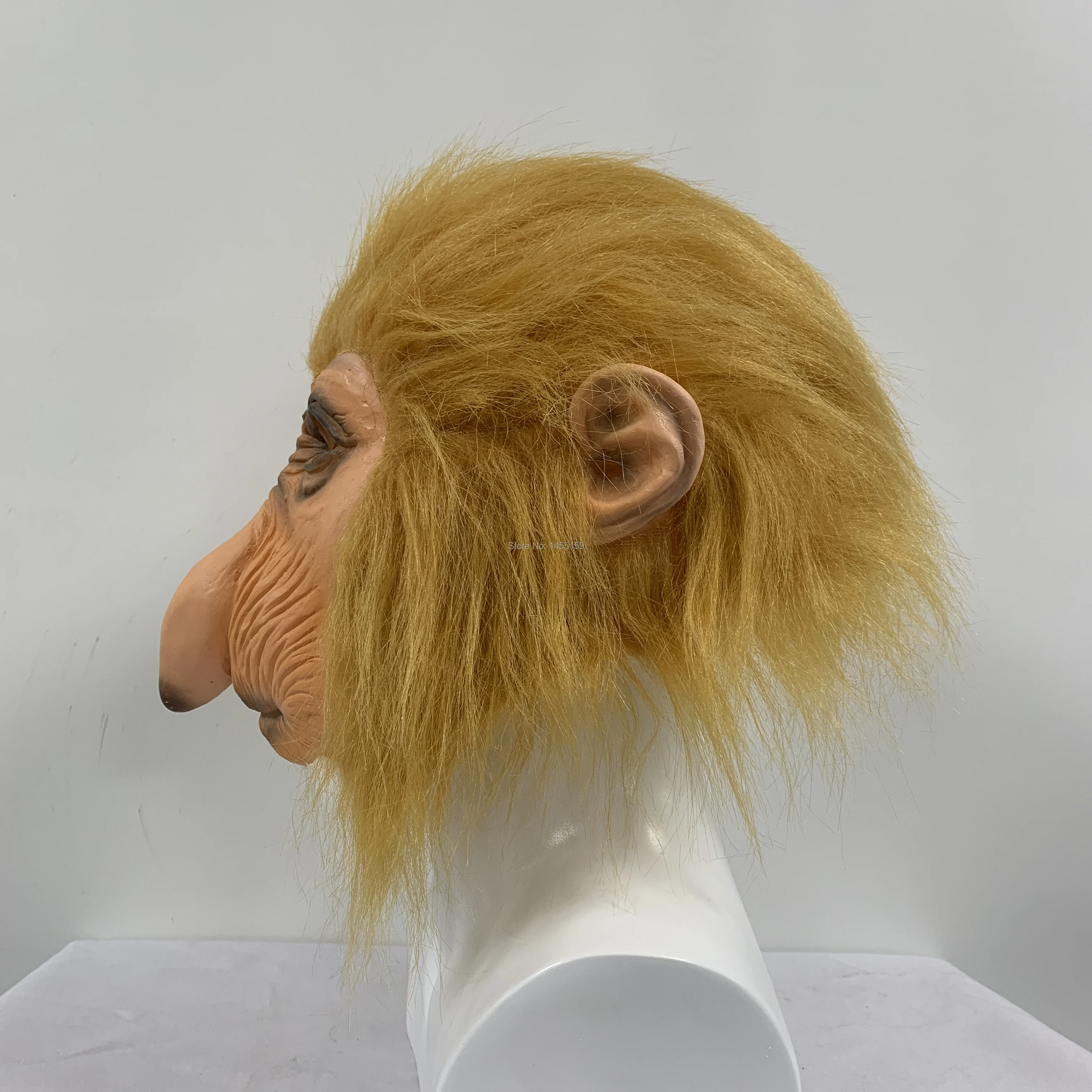 Смешной, латексный полный голова животных Proboscis обезьяна Необычные наряды карнавал реквизит, маски для вечеринки