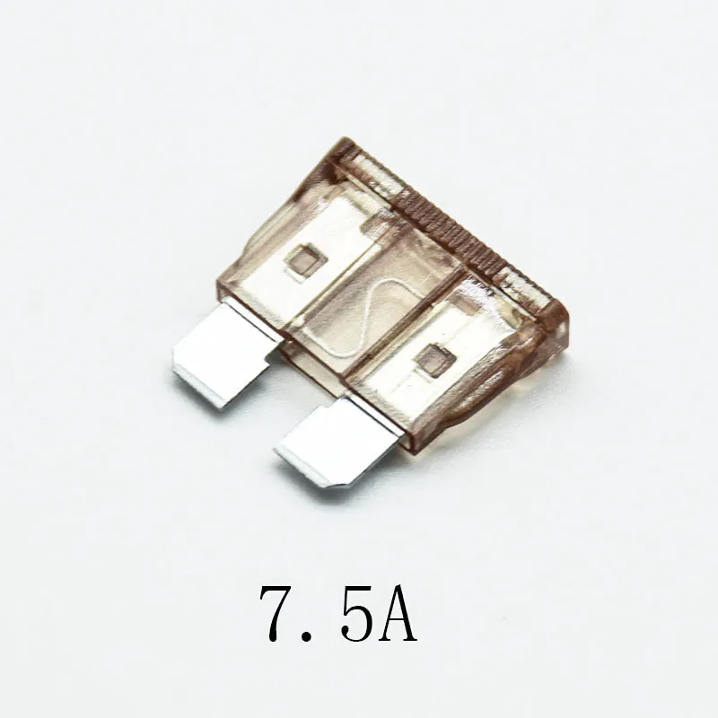20pcs Blade Fuse Zinc Alloy and Plastic Material 5A 7.5A 10A 15A 20A 25 30A AMP Set For Auto Car Truck 19*19mm Mini Safety fuse Blade Fuses Car Fuses