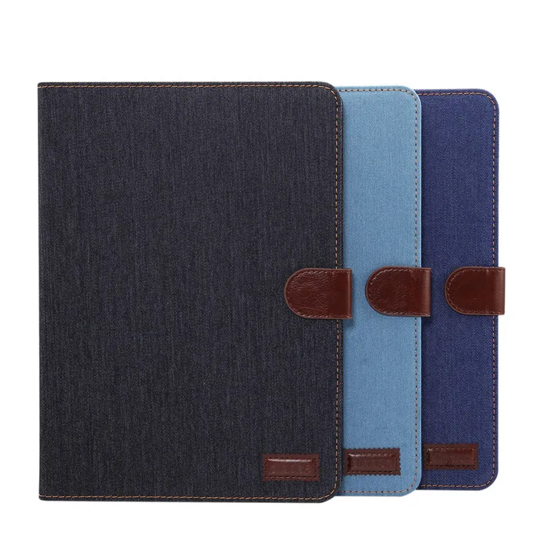 

For apple iPad pro10.5 pro11(2018) pro12.9(2018) Simplicity Denim Smart Cover Folio Cases Auto Wake tablets Cover free shipping