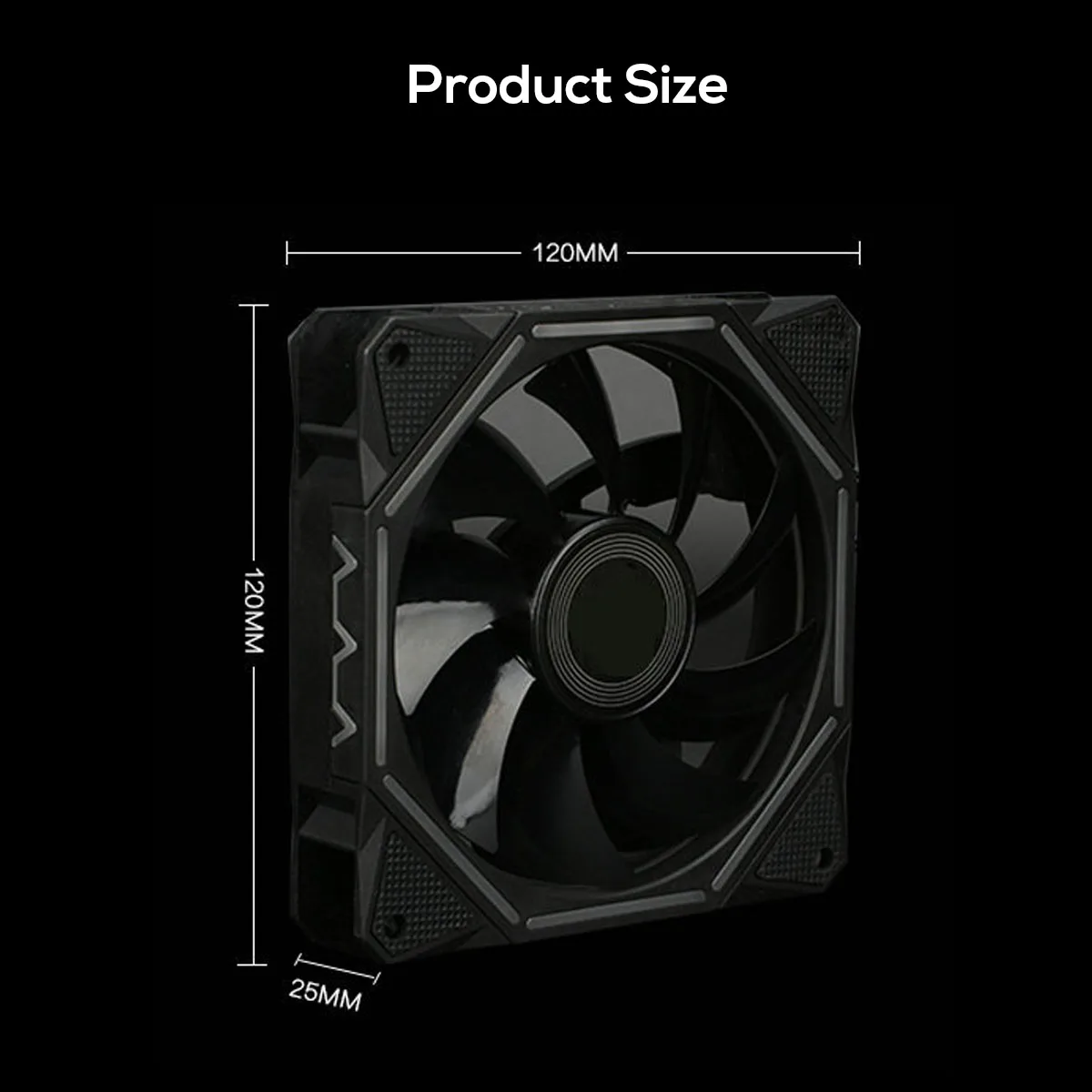 S SKYEE Computer Case PC Cooling Fan RGB Adjustable LED 120mm Quiet IR Remote Control Computer Cooler Cooling Fan Case Fan CPU