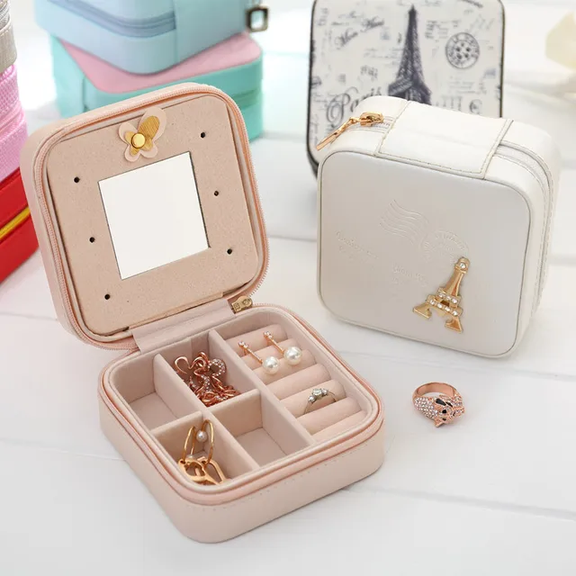 July S Song 8 Colors Korean Mini Creative Jewelry Box Small Pu July S Song 8 Colors Korean Mini Creative Jewelry Box Small Pu Leather Travel Storage Container Earrings Rings Holder