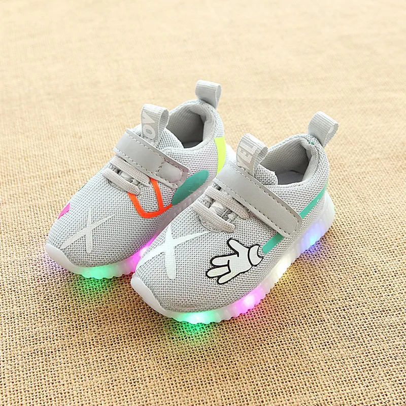 Buy Children Kids Glowing Shoes Sport Kids Mesh LED