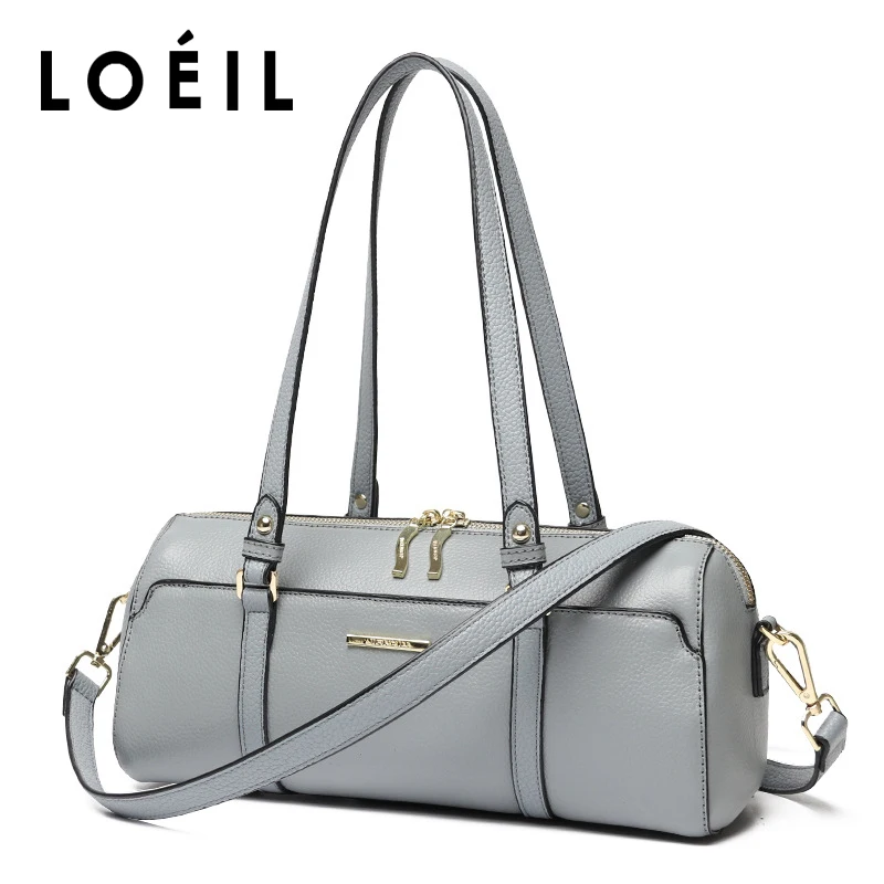 

LOEIL brand leather handbag luxury handbag lady bag designer fashion Messenger bag shoulder bag two colors