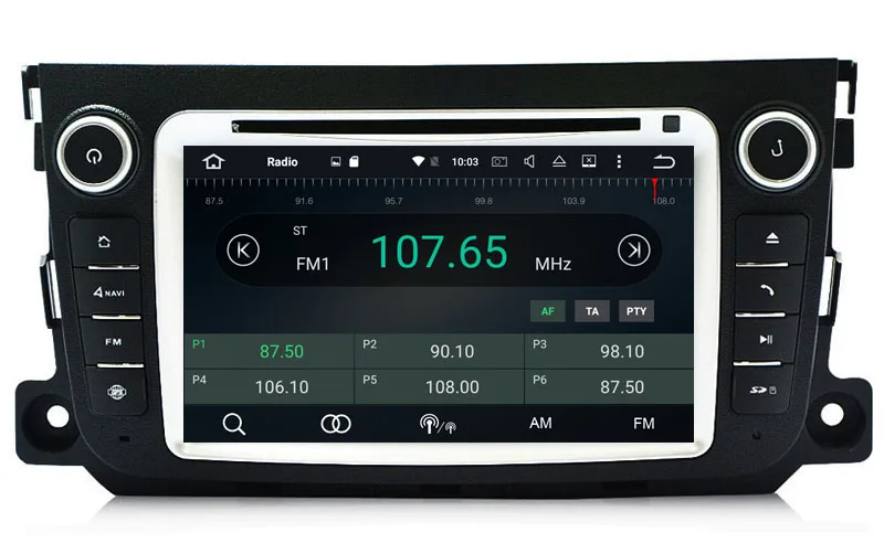 Excellent HIRIOT Smart Car Android 7.1 DVD GPS Player For MERCEDES BENZ SMART 2012-2015 Radio BT Mirror link DAB MAP RK3188 2G RAM DVR 2
