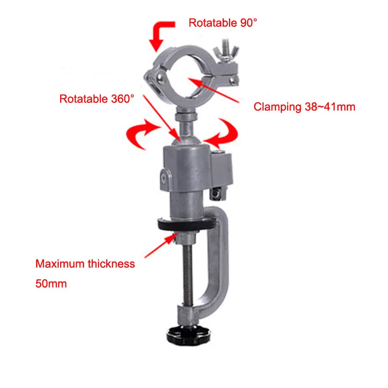 Профессиональные поворачивающиеся на 360 градусов тиски, плоскогубцы, алюминиевые настольные поворотные тиски, инструмент для ремонта, крепежный зажим для электрической сверлильной шлифовальной машины