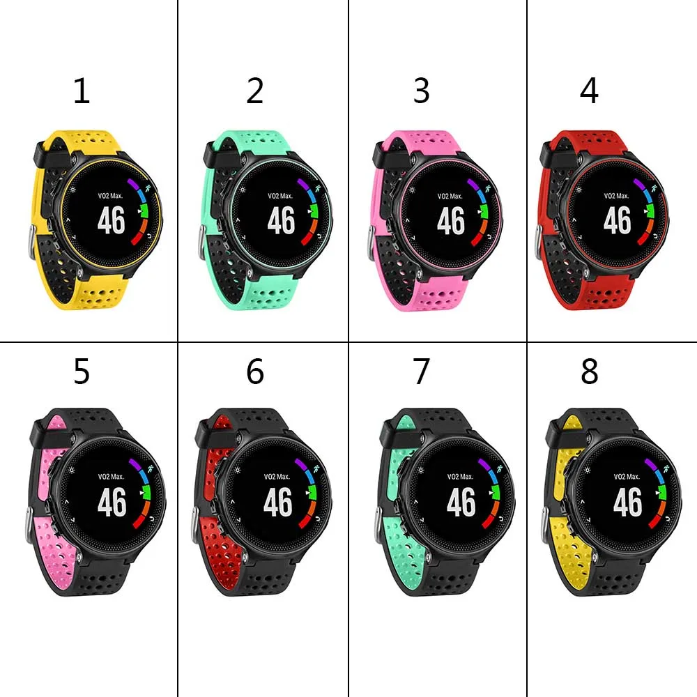 Ремешок для наручных часов Garmin Forerunner 220/230/235/620/630 сменный спортивный мягкий