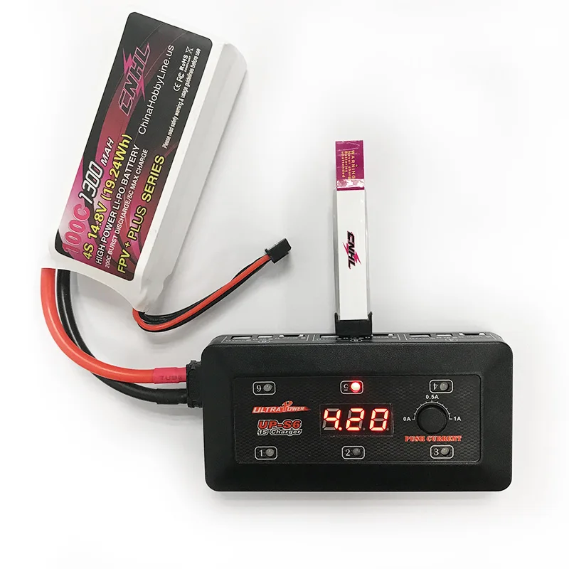 Ultra Power UP S6 6 channels intelligent fast charger 6x1 cell 1s lipo lihv battery charger