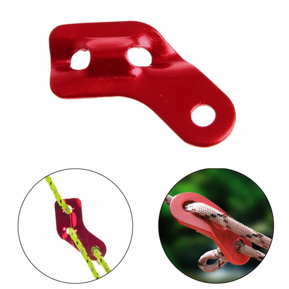 Outdoor Al Alloy Tent Rope Buckles Tent Kit Camping Hiking Traveling