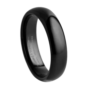 

Black Domed Tungsten Carbide Wedding Ring For Men Width - 5mm /TURI0001BM