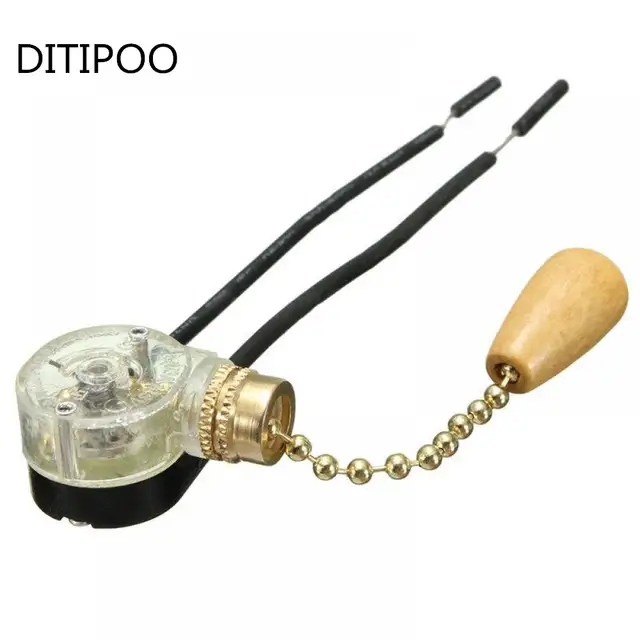 Us 0 71 15 Off New 1pc Convenient Ceiling Fan Light Wall Light Replacement Retro Pull Chain Switch In Switches From Lights Lighting On