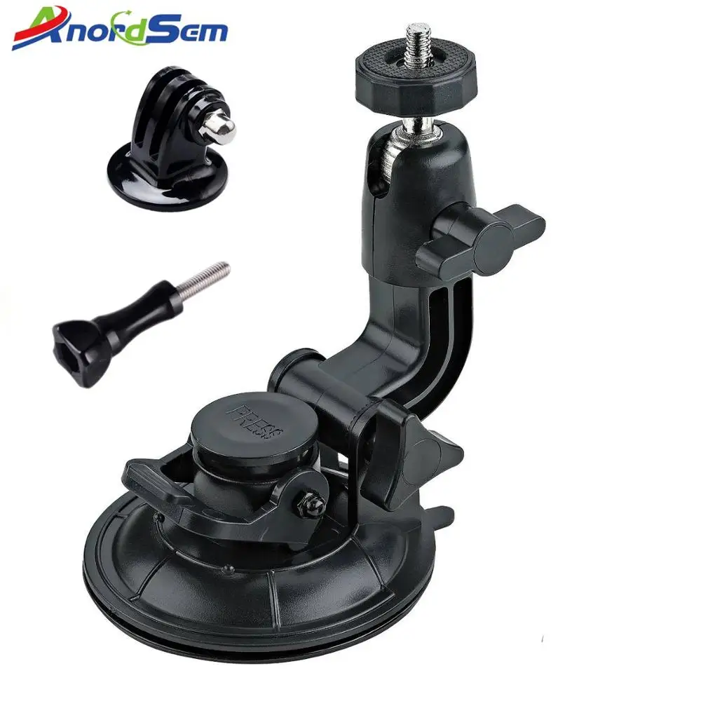 

Anordsem for Go Pro Accessories 9cm Car Mount Windshield Suction Cup for Gopro Hero 7 6 5 4 3+ for SJCAM for Xiaomi for DJI