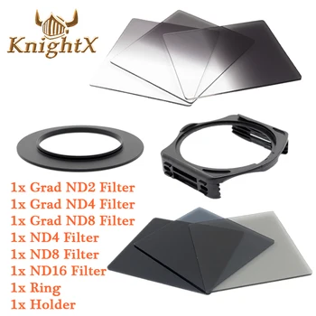 

KnightX ND Grad Filter Kit For Cokin P Square Filter Holder for Canon Nikon D7100 D5200 D3300 52mm 58mm 67mm 72 77 82 color DSLR