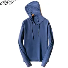 CBF новинка, Лидер продаж Для мужчин, вязаный, из чистого кашемира свитер с капюшоном, с воротником, однотонные высококачественные пуловеры