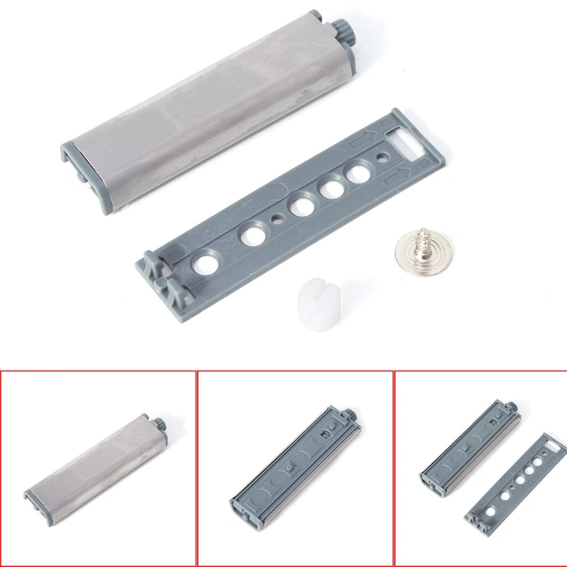 

OOTDTY 10 Pcs Plastic+Metal Cabinet Latch Door Drawer Push To Open System Damper Buffer Catch