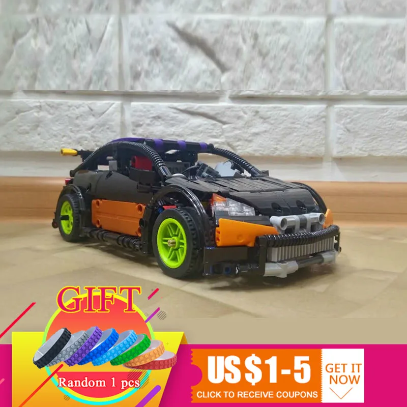 

20053 640pcs Technical Series Hatchback Type RC Car MOC-6604 Model Educational Building Block Compatible with 1314 Toys lepin