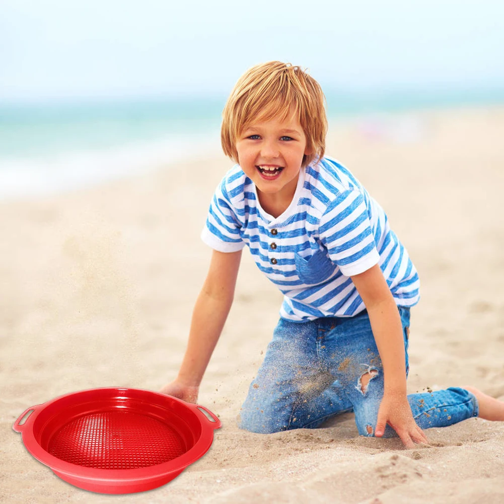 Stop Sand Sifter сита игрушка для песчаного пляжа 4 упаковки/комплект красный синий желтый зеленый
