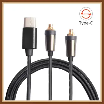 

OKCSC TYPE-C Earphone Cables MMCX Headphone Cords Button Control With Mic for xiaomi 6/Huawei P20/HTC U11 Plus/Sony xperia xz2