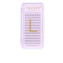 TDANCE Удлиненные ресницы для наращивания, термоскрепленные, предварительно сделанные объемные вееры, FauxPremade, русские объемные ресницы для наращивания, принадлежности для наращивания