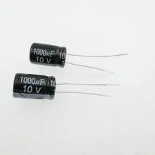 20PCS/LOT Aluminum electrolytic capacitor 1000uF 10V 8*12 Electrolytic Capacitor 10v 1000uf