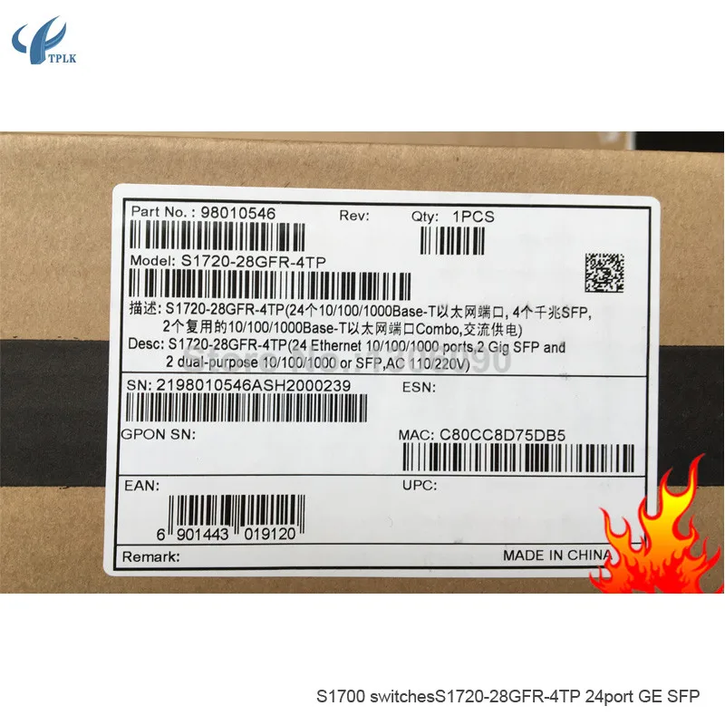 S1700 switchesS1720-28GFR-4TP 24port GE SFP 6
