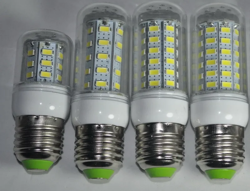 Светодиодный светильник E27 E14 220 В переменного тока SMD 5730 светодиодный кукуруза
