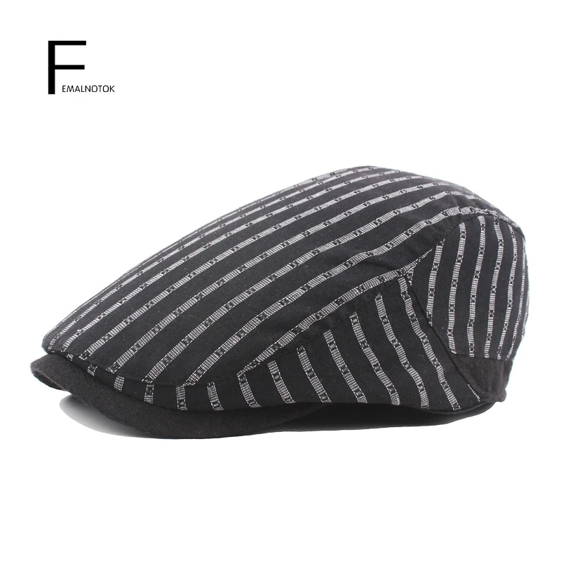 New arrival casual striped Berets high quality designer cotton Berets
