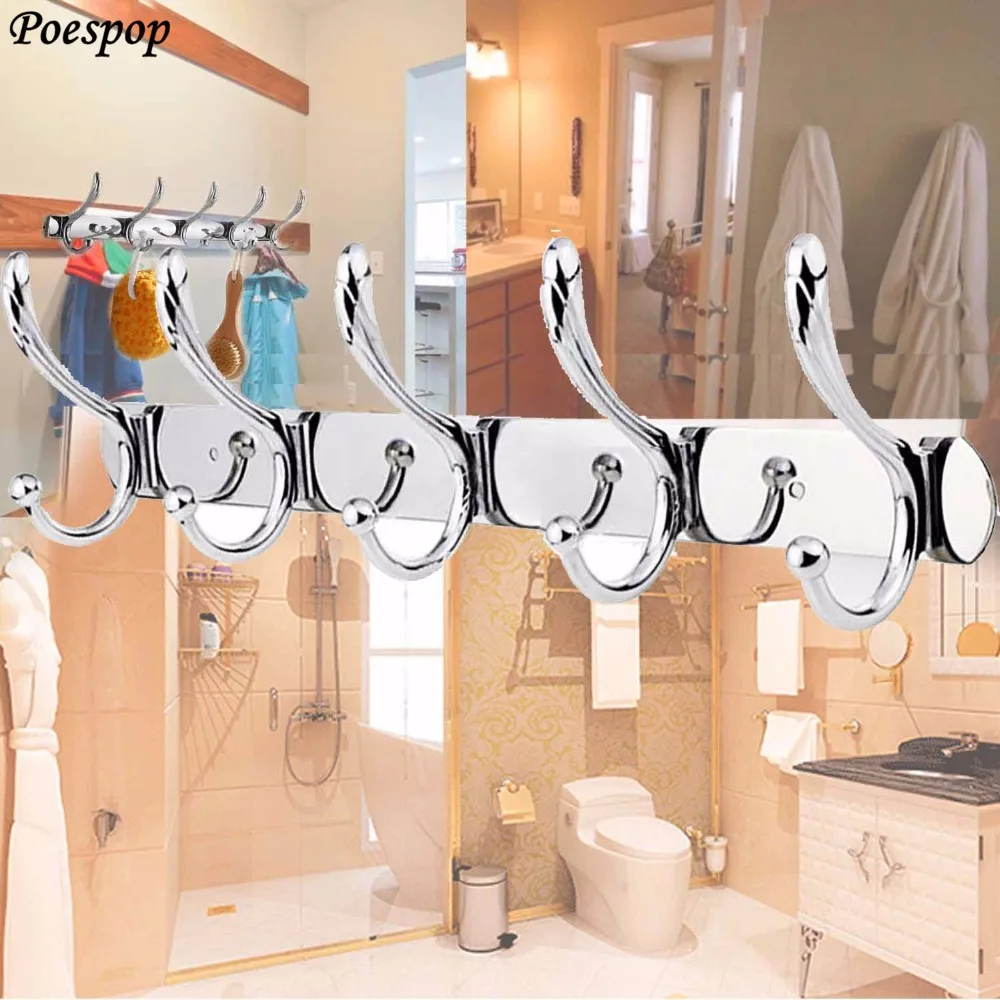 POSEPOP Single 35/45/55CM Wall Coat Hanger Bathroom Cloth Towel Rack