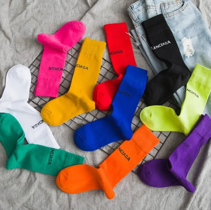 

Women's Cotton cute Candy Color Socks Harajuku Casual Ladies Girl's Short Piles Heap Socks Fashion solid color simple sox