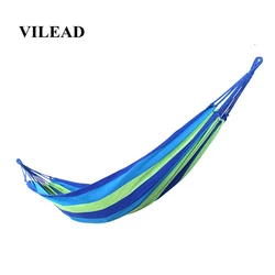 VILEAD Stable 200*80cm Hammock Ultralight Canvas Camping Hammock Bend Wood Stick steady Garden Swing Hanging Chair Rainbow color VILEAD Stable 200*80cm Hammock Ultralight Canvas Camping Hammock Bend Wood Stick steady Garden Swing Hanging Chair Rainbow color